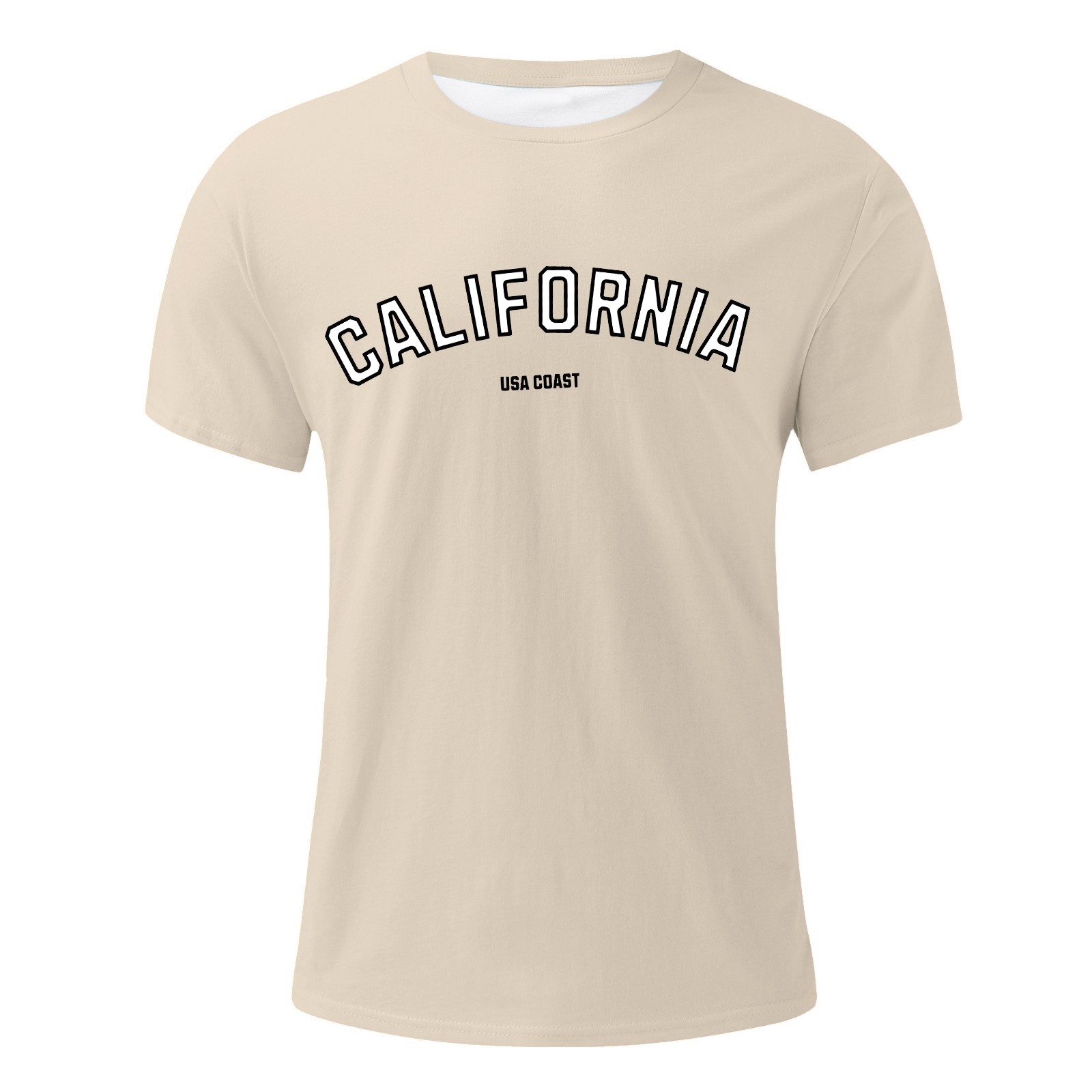 thumbnail image 2 of Camiseta oversize de verano para hombre - Cuello redondo y manga corta con estampado urbano - Camiseta deportiva holgada e informal, 2 of 5